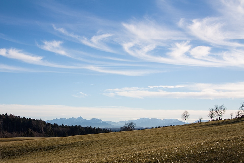 Alpine upper bavaria spring