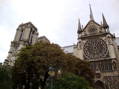 Partly cloudy paris france photo