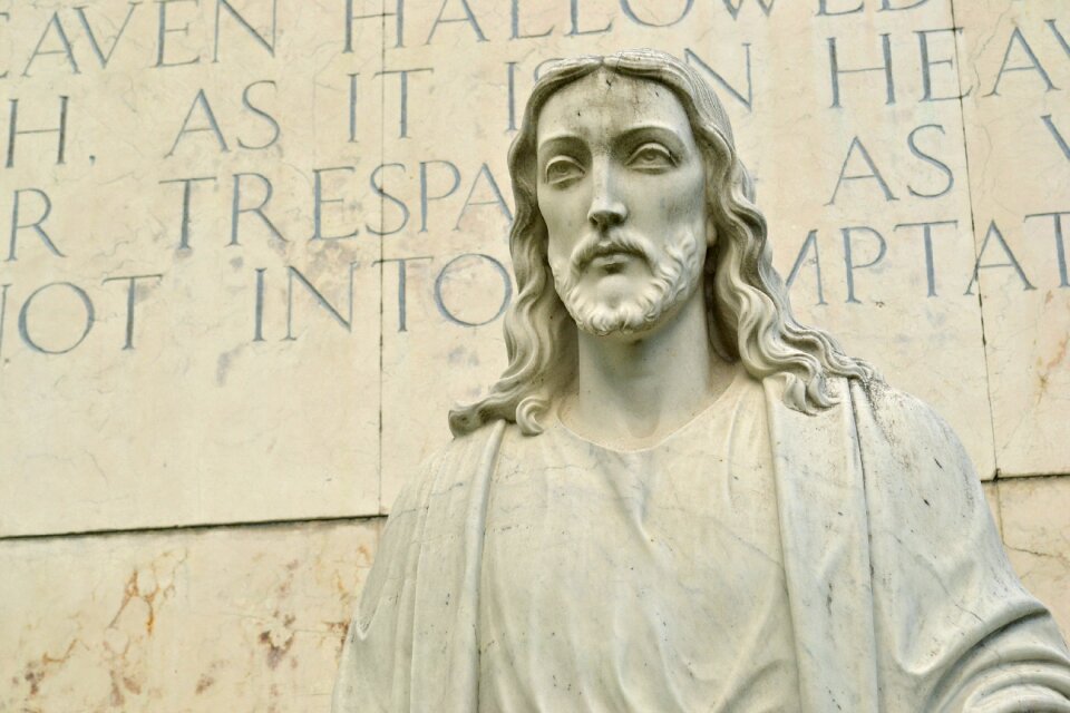 Christ faith statue