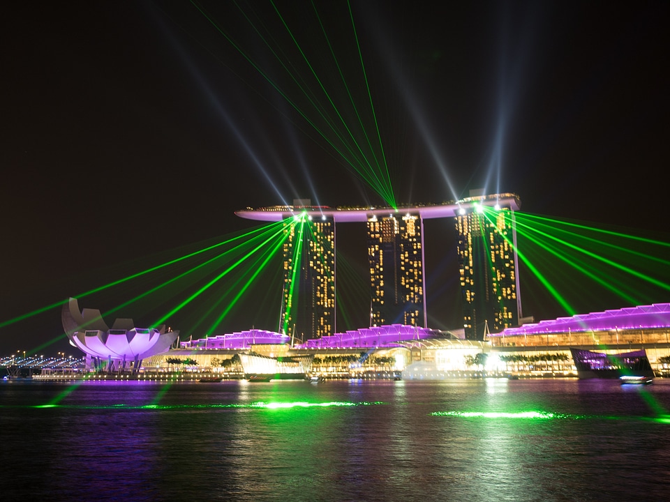 Night light show laser show