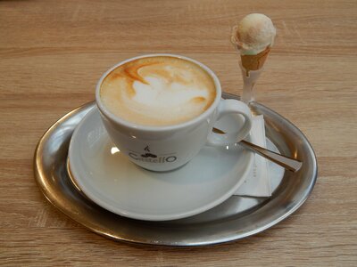 Cafe ice cappuccino photo