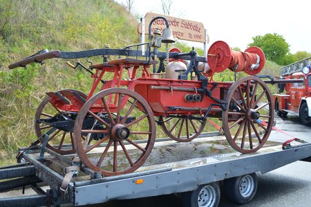 Fire truck retro oldtimer photo