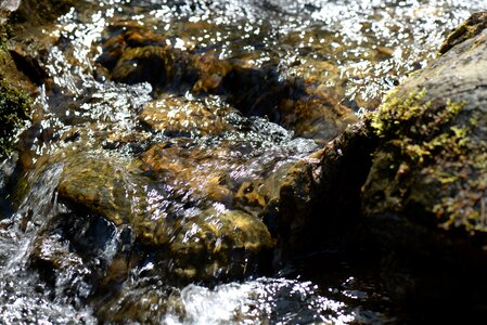 Running water stones natural stream photo
