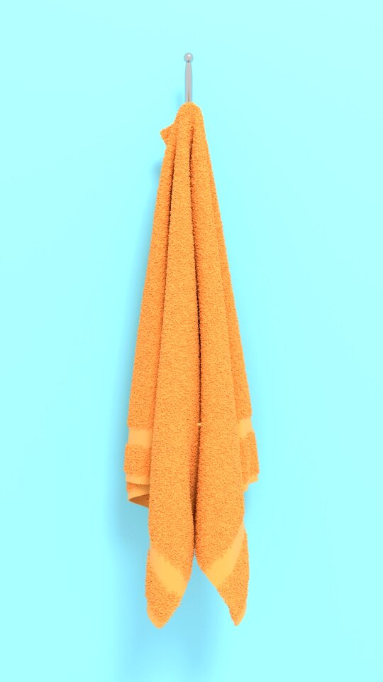 Towel swimming pool animation