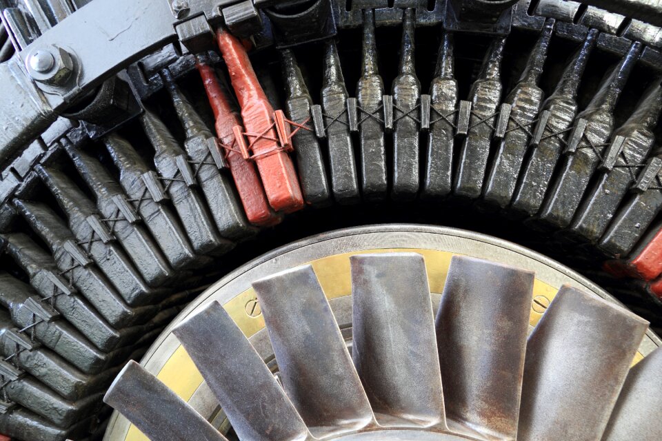 Museum generator rotor