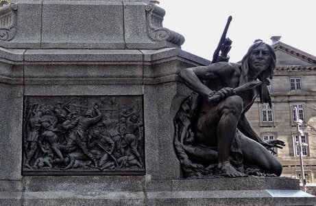 Native american indian gray war