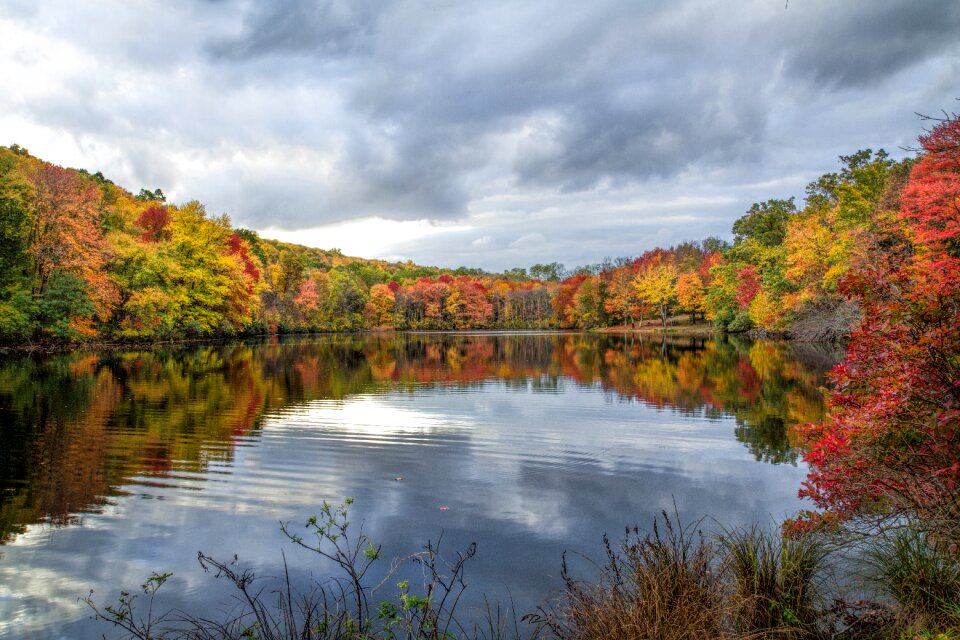 Clouds outdoor trees photo