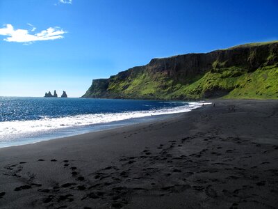Iceland beach landscape photo