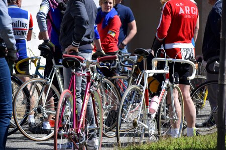 Sports group sports cyclist
