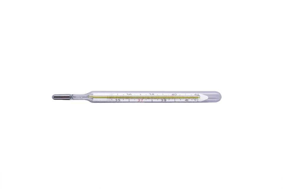 Health temperature white background