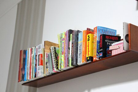 Organization bookcase reading room