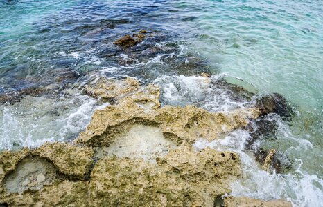 Caribbean rocks snorkeling