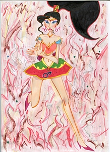 Animation female people