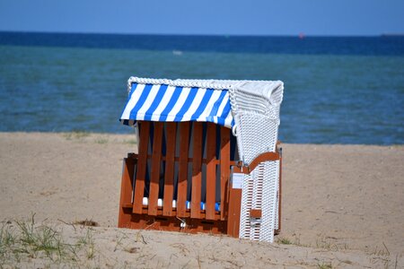 Sun beach chair baltic sea