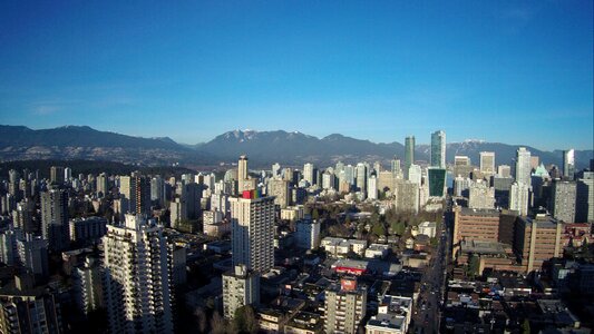 Aerial drone mountains