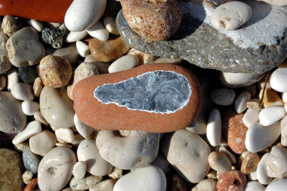 Holidays stones beach