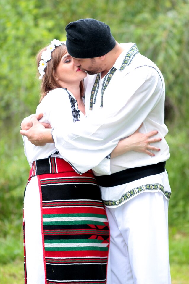 Traditional costume romania love