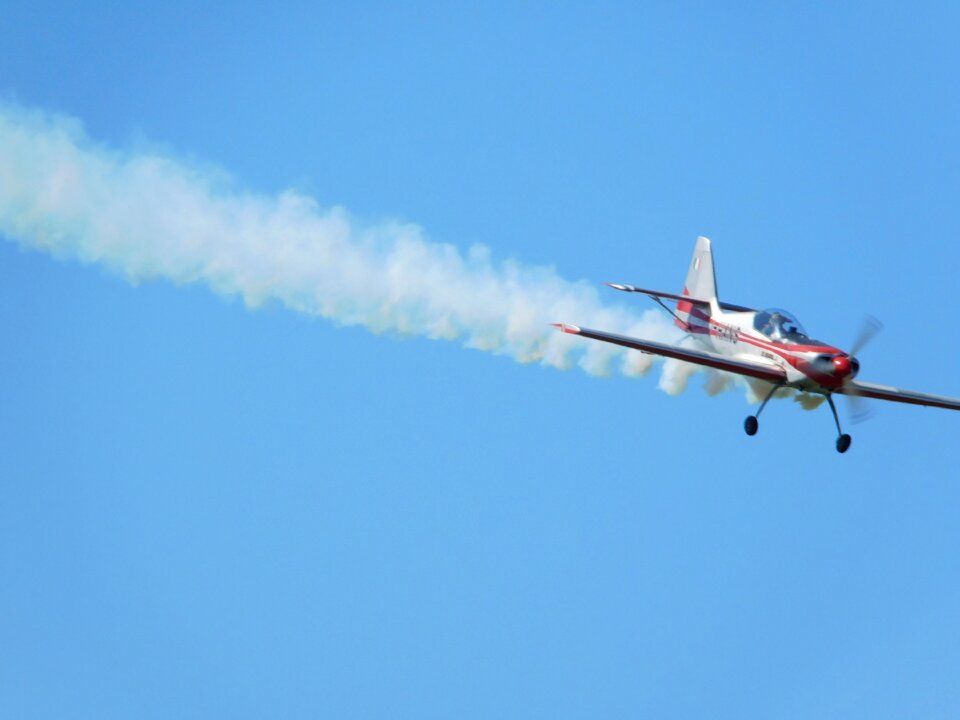 Sky acrobatic aerobatic airplane