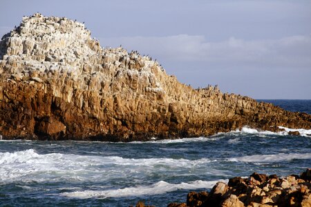 Rocks sea water photo
