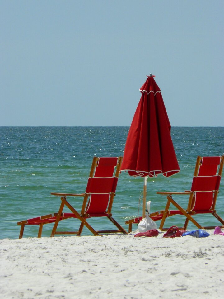 Sea sand umbrella