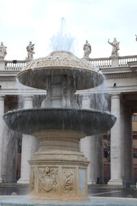 St peter's square fountain water photo