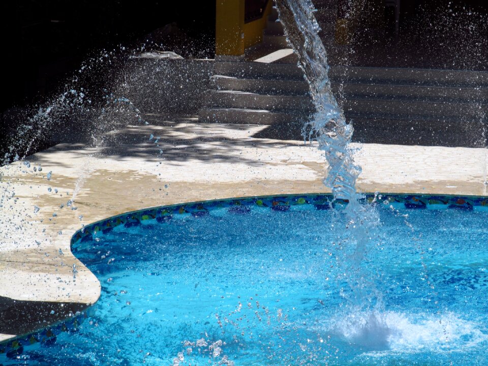 Blue water holiday summer