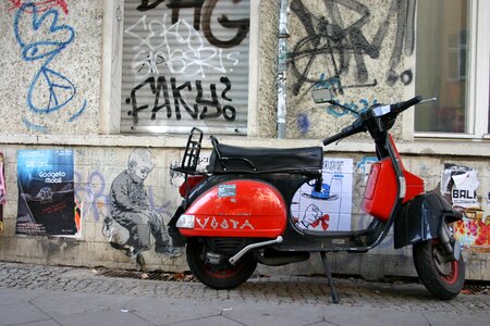 Wall moped unexpected
