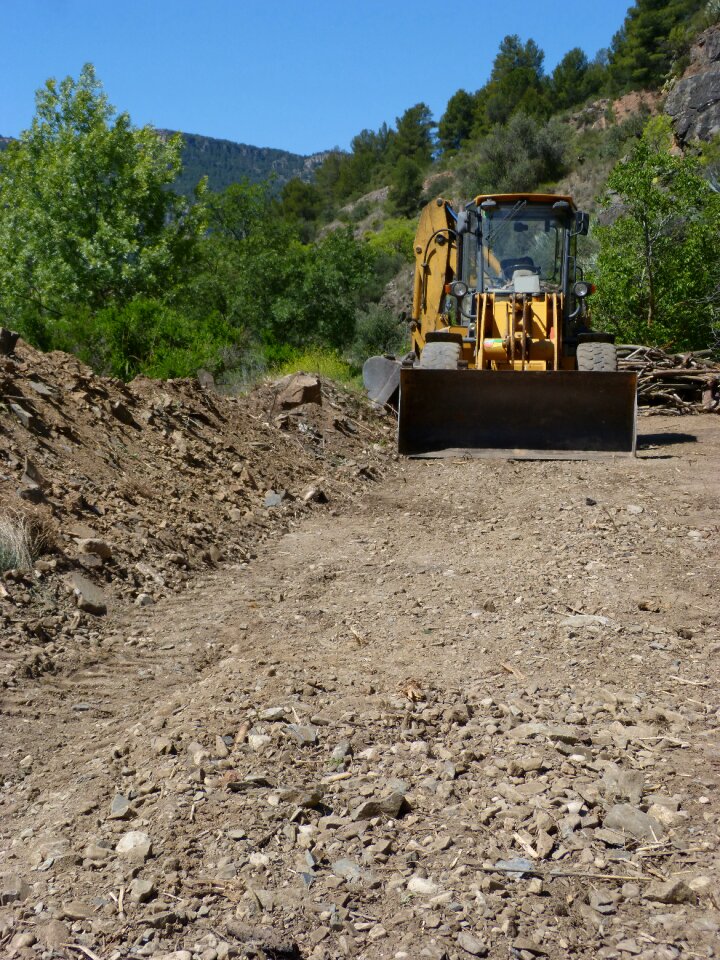 Machine paved works