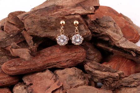 Earring jewel gold photo