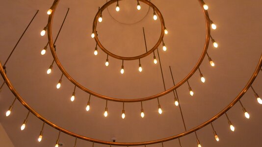 Oriental spiral ceiling lamp