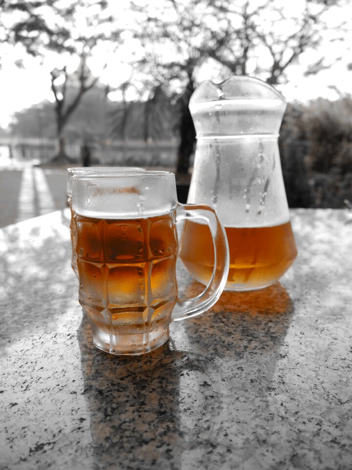 Black and white drink alcohol