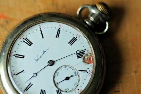 Vintage timepiece clock photo