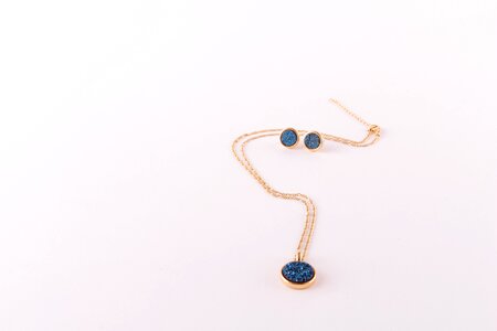 Earring paste blue