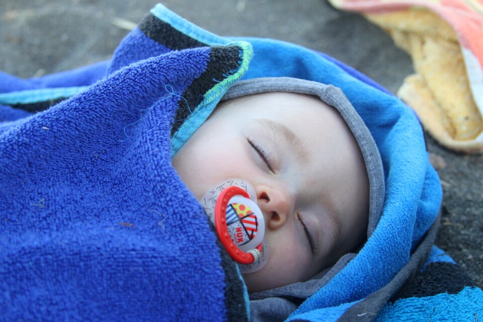 New born child girl