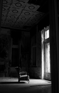 Abandoned window damaged