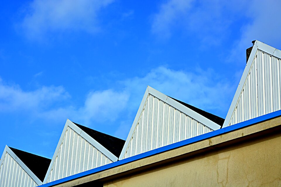 Blue sky roof factory roof