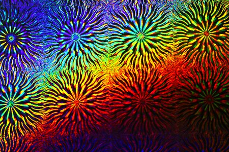 Paper hologram rainbow