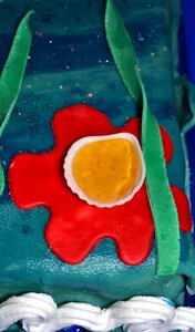 Underwater sugar decoration