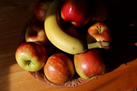 Fruit bowl fruits banana photo