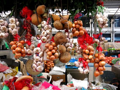 Portugal market stall color photo
