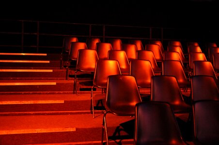 Chairs stairs theater photo