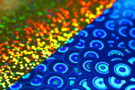 Paper hologram rainbow
