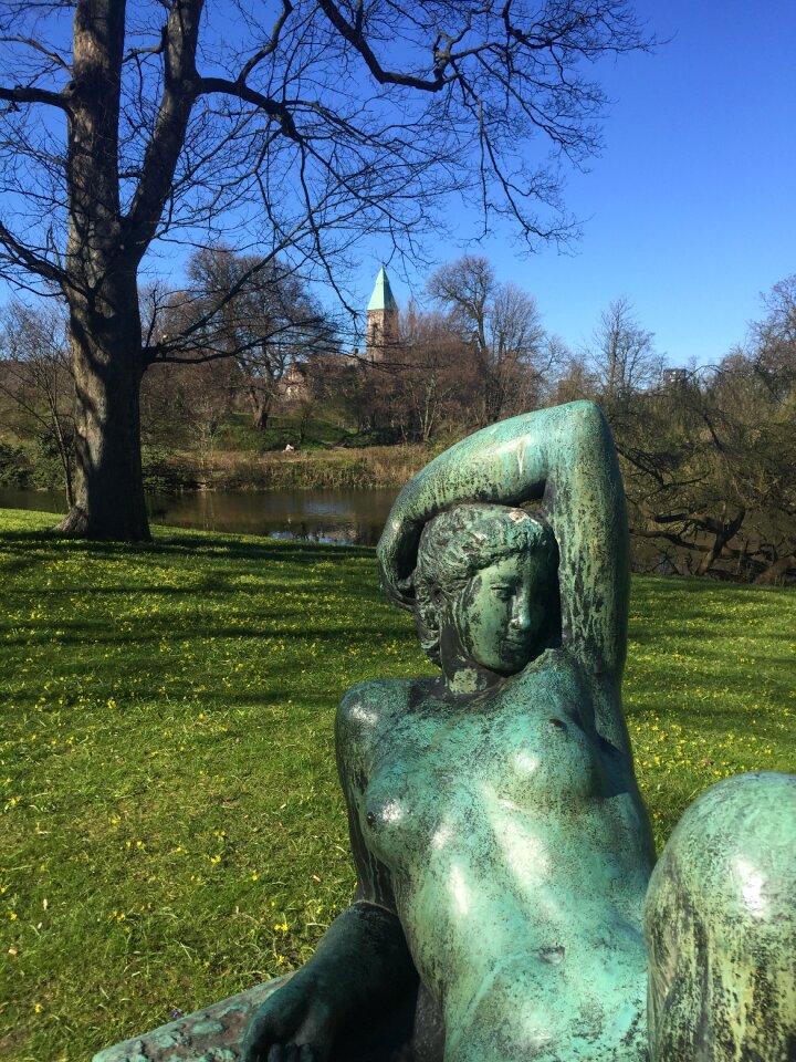 Spring statue woman