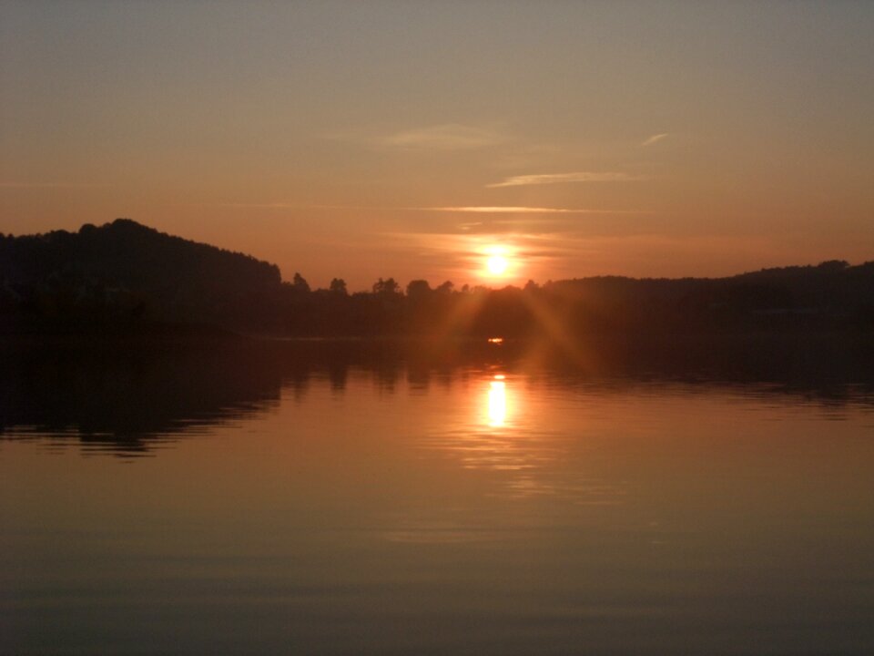 Evening nature landscape