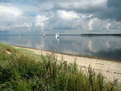 Beach sailing ships denmark
