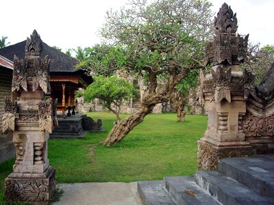Courtyard buddhist sacred