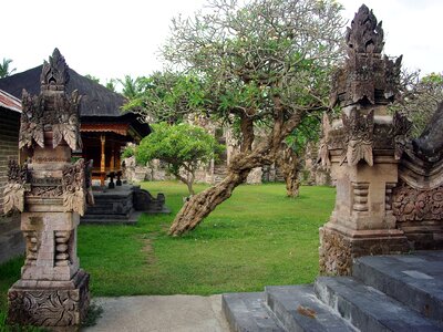 Courtyard buddhist sacred photo