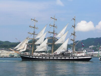 Nagasaki nagasaki port sailing ship photo