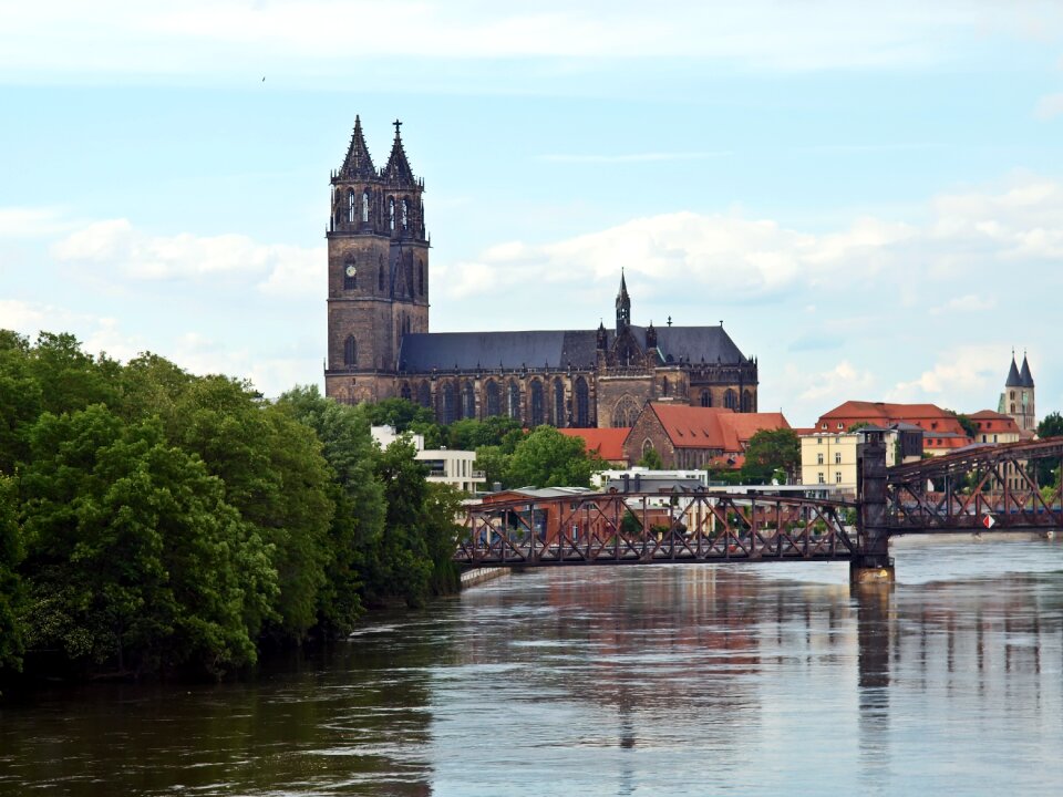 High water saxony-anhalt church photo