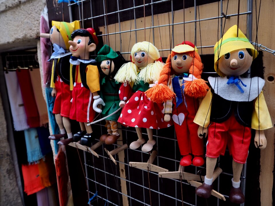 Puppet wood toys